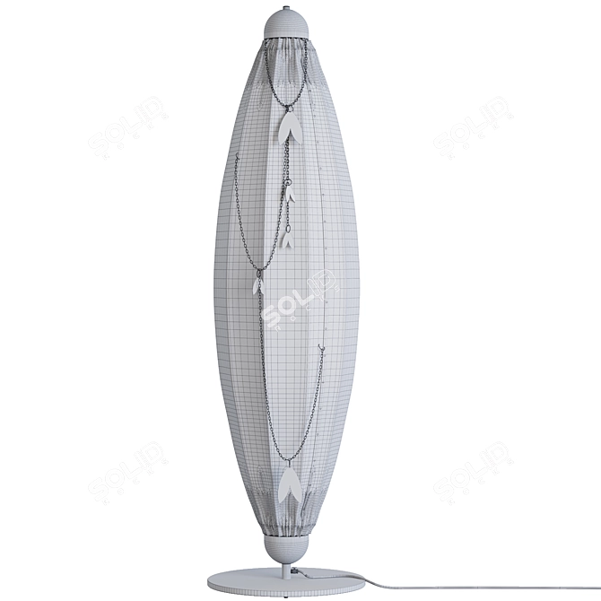 Title: Elegant Chrystalis Floor Lamp 3D model image 6