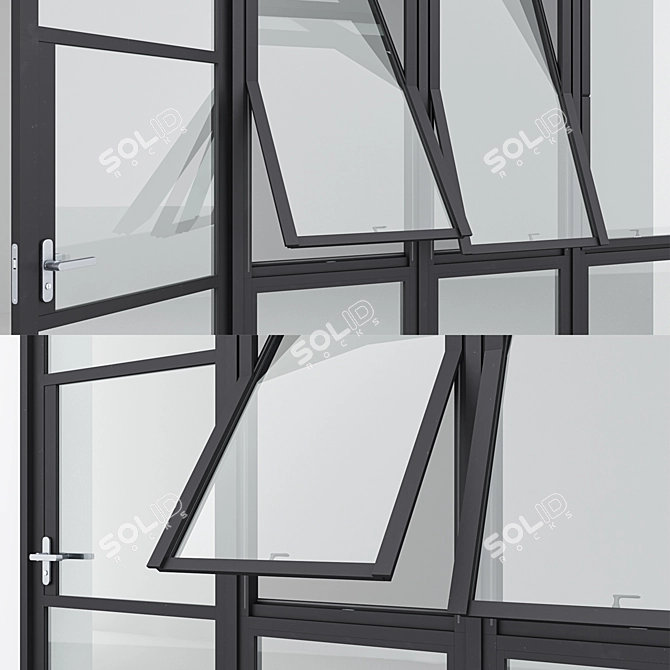  Sleek Aluminum Door 16  3D model image 3