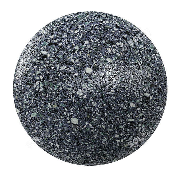 Euval Terrazzo Seamless Material 3D model image 1