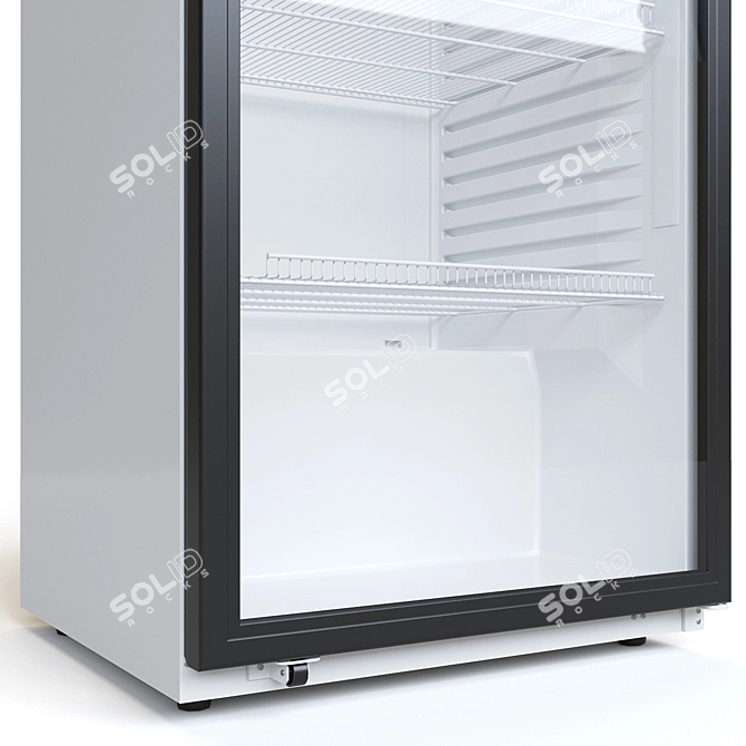 Capri P-490SK Glass Door Refrigerator 3D model image 3