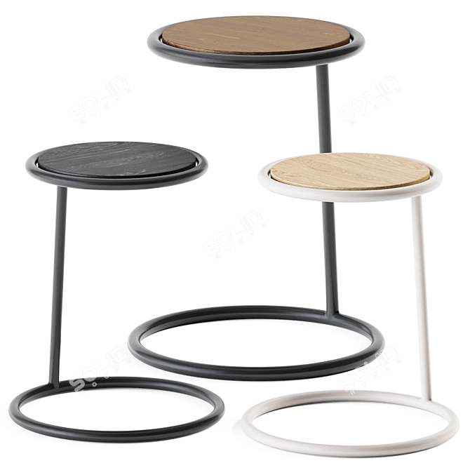 Connubia KANGOO Round Coffee Table 3D model image 1
