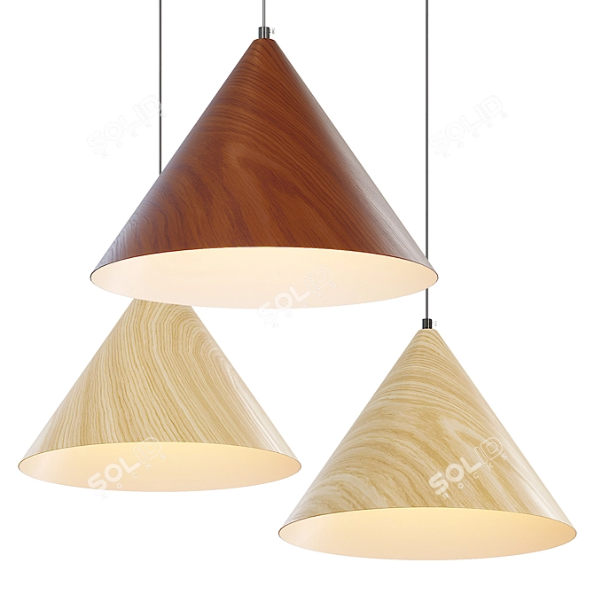 Elegant NOOMI Pendant Lamp 3D model image 1