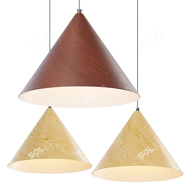 Elegant NOOMI Pendant Lamp 3D model image 6