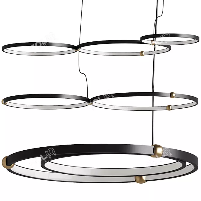 Elegant Pendant Lamp Collection 218 3D model image 3