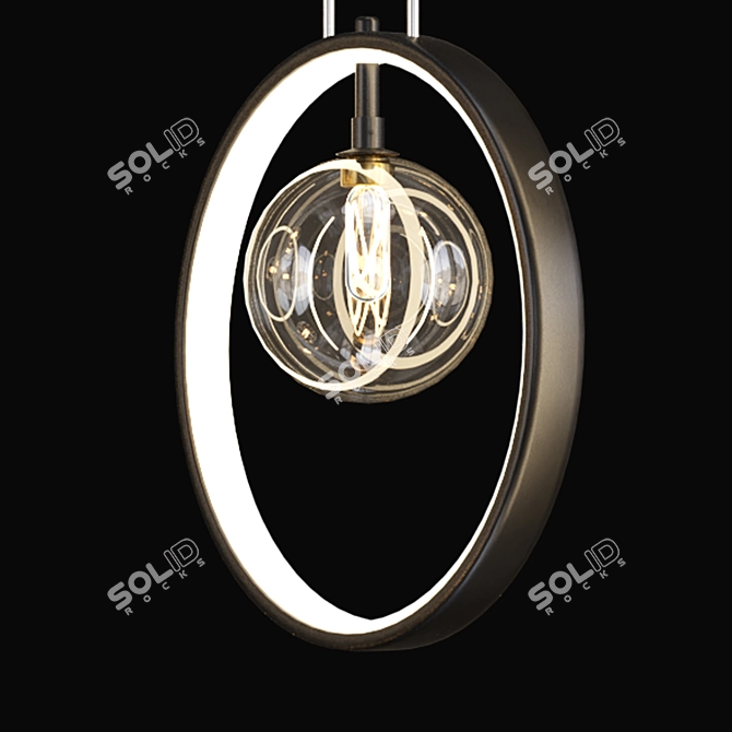 Illuminating Elegance: Iona Ring Lampatron 3D model image 4