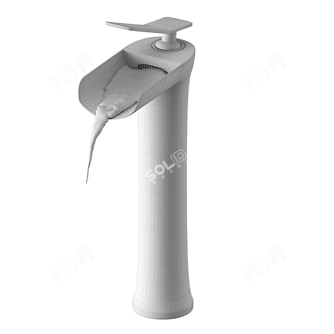 Waterfall Single Handle Faucet 3D model image 7