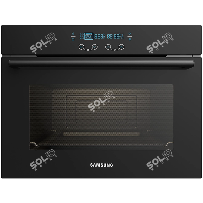 Samsung NQ50K5137KB: Efficient Built-in Microwave Oven 3D model image 2