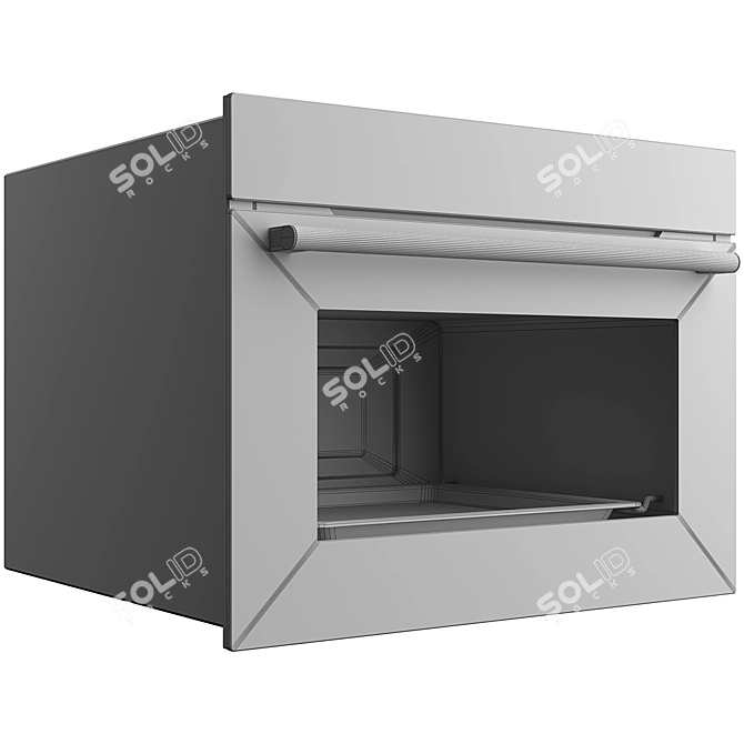 Samsung NQ50K5137KB: Efficient Built-in Microwave Oven 3D model image 6