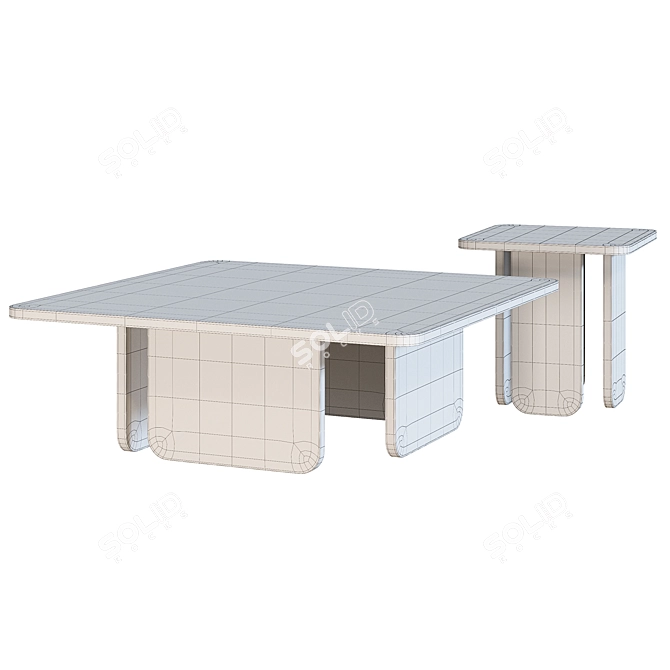 TEULAT Arq Coffee Table - Ash Black Finish 3D model image 3