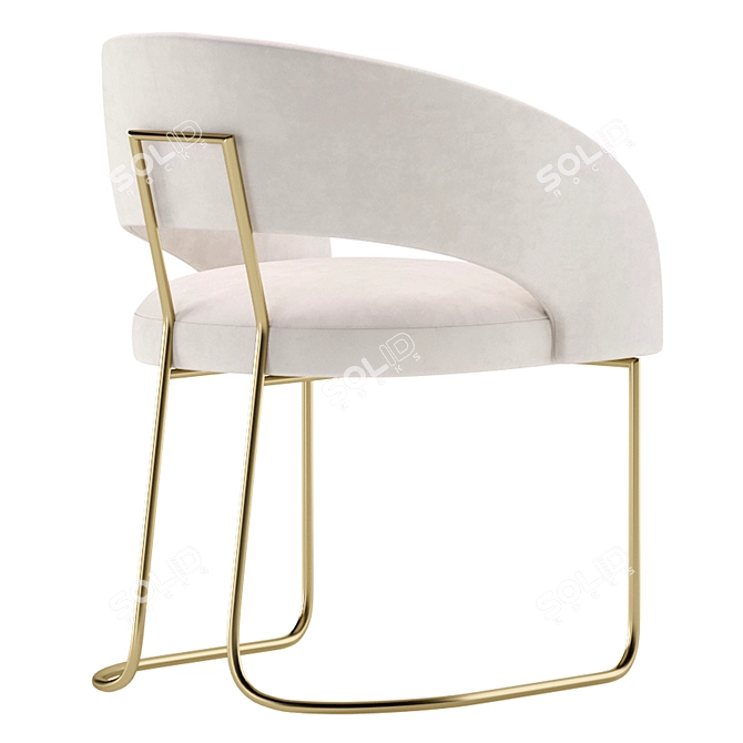 Modern Chair ALLEN: 2 Color Options 3D model image 3