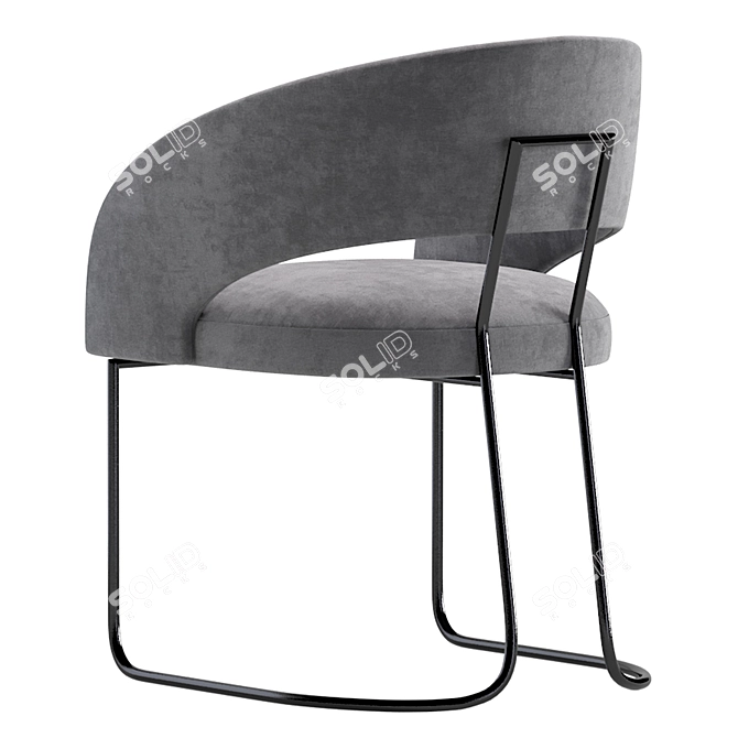 Modern Chair ALLEN: 2 Color Options 3D model image 6