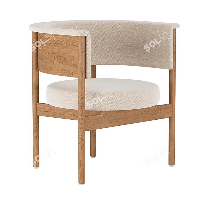 Modern Archipelago Club Chair 3D model image 2
