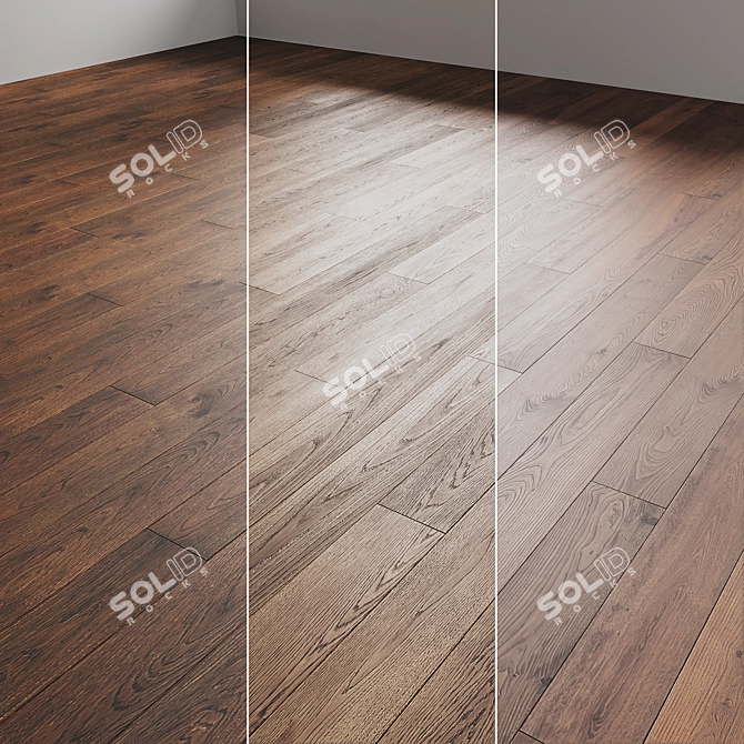 Woodco Wood Floor Set 3D model image 1