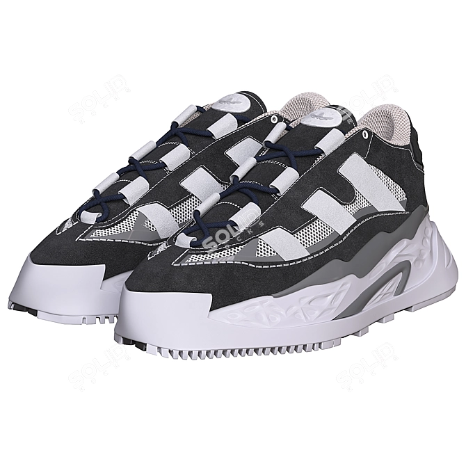 Adidas Niteball Originals Sneakers 3D model image 3