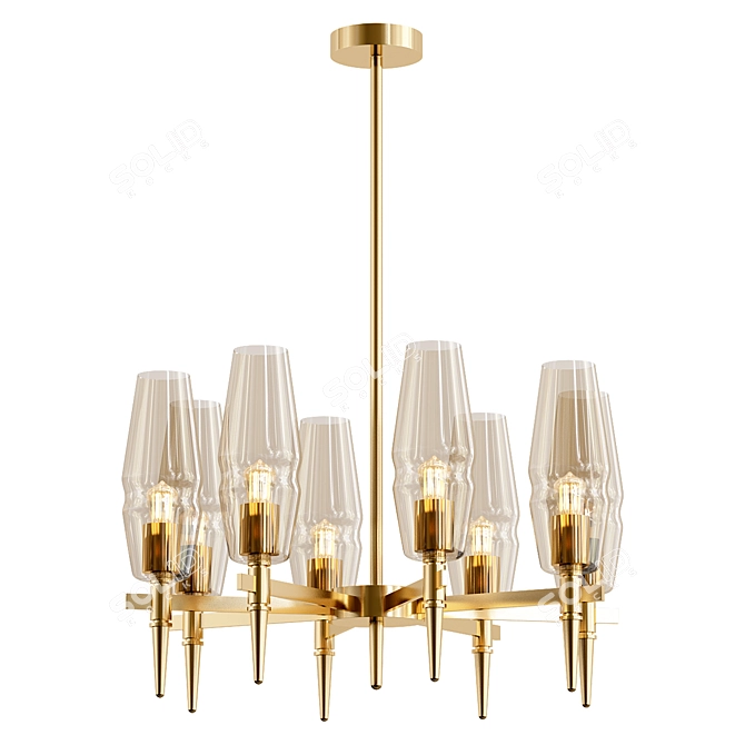 Maytoni Lita: Elegant Hanging Chandelier 3D model image 1