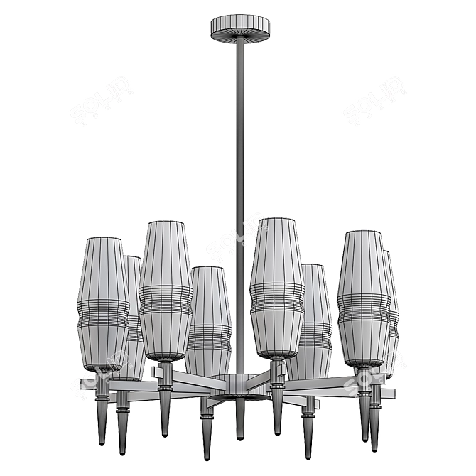 Maytoni Lita: Elegant Hanging Chandelier 3D model image 2