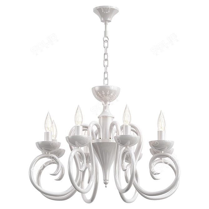 Zefiro Pendant Chandelier - Elegant Lighting Fixture 3D model image 1