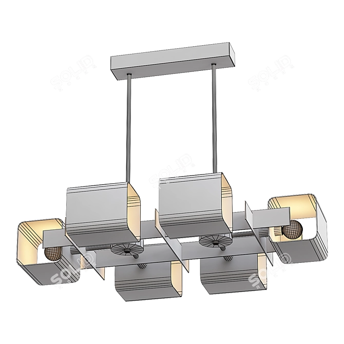 Rivoli Gitte 4091: Elegant Pendant Chandelier 3D model image 2