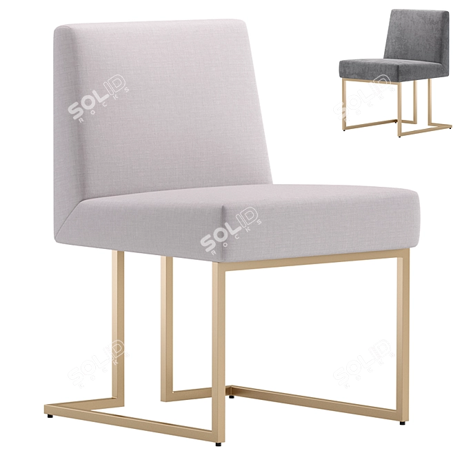 Contemporary Designer Chair by Cazarina 3D model image 1