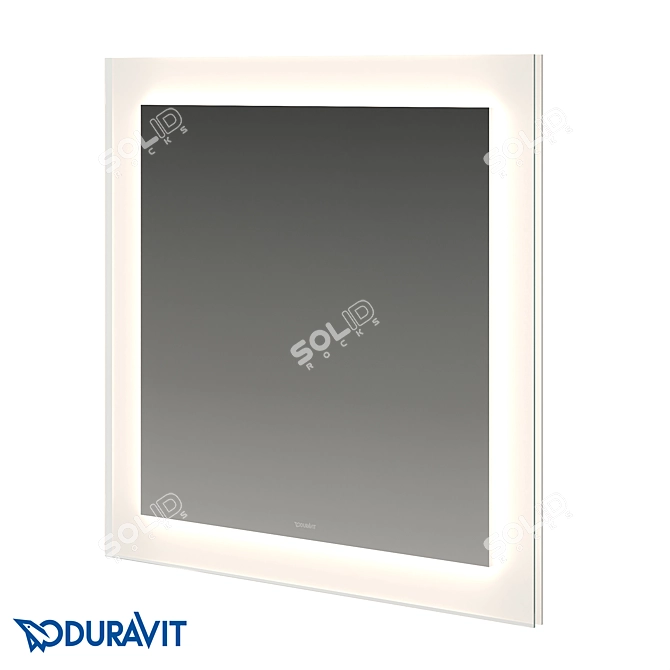 Illuminated Mirror with LED Lighting 3D model image 1