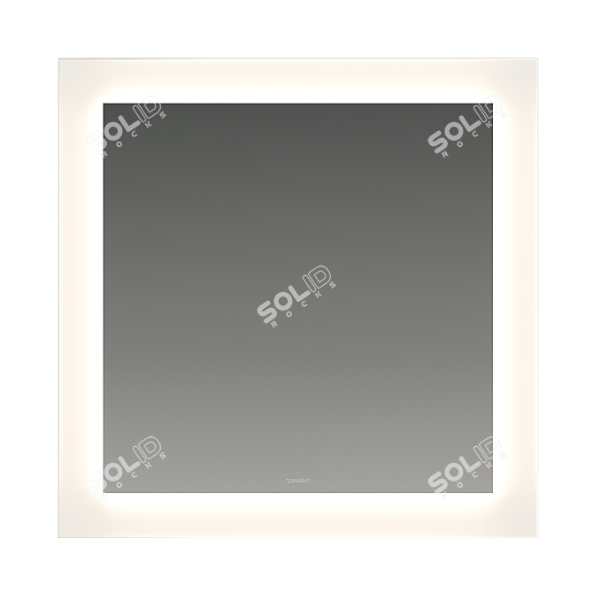 Illuminated Mirror with LED Lighting 3D model image 2