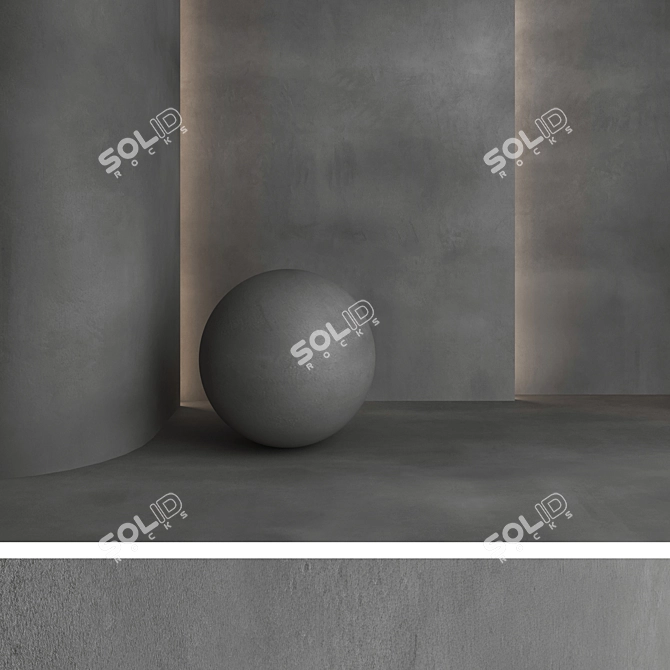 High-Quality Decorative Plaster Kit 3D model image 5