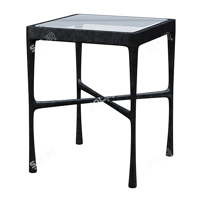 Bodhi 20" Metal End Table 3D model image 1