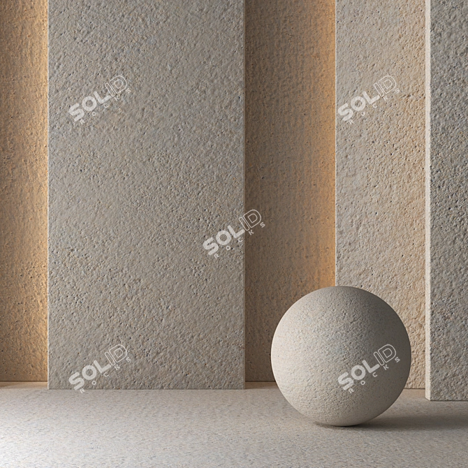 Seamless Concrete Material 8K No 39 3D model image 3