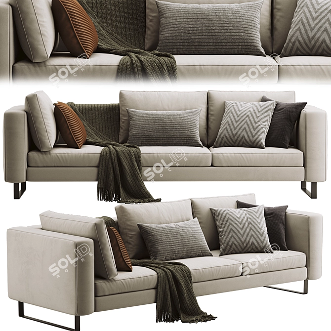 Modern Indivi Sofa: Stylish Comfort for Any Space 3D model image 1