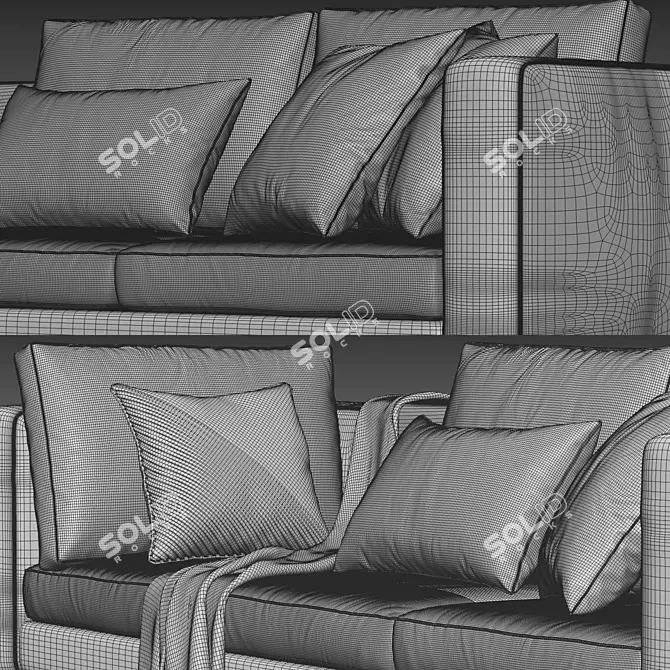 Modern Indivi Sofa: Stylish Comfort for Any Space 3D model image 4