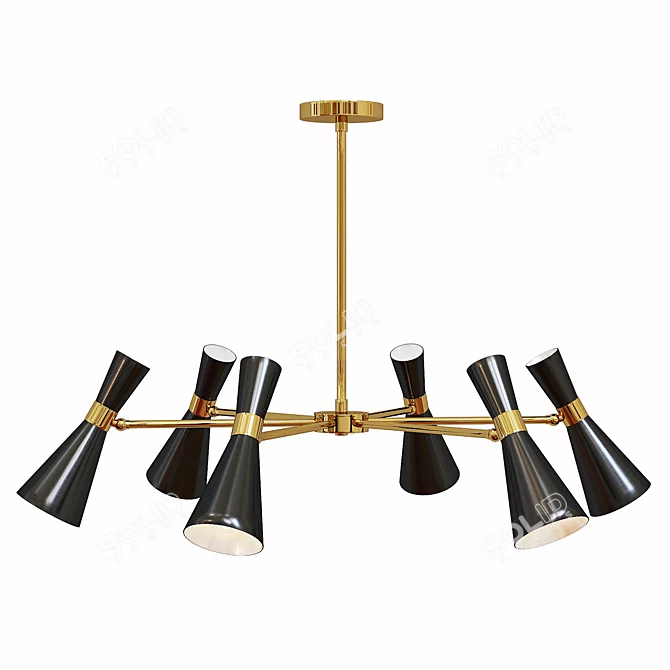 Dumo Pendant Light: Modern Elegance 3D model image 2