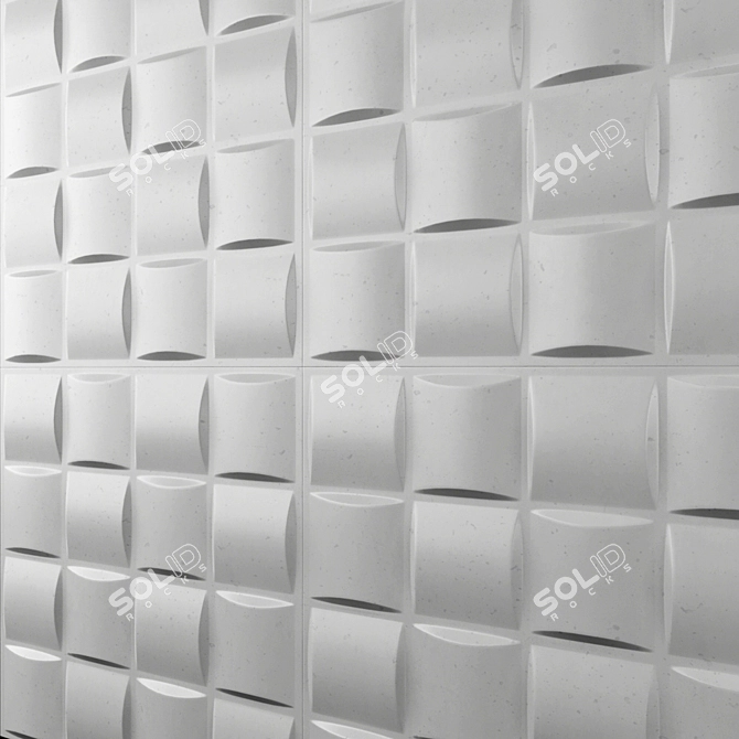 3D Decor Wall Panel - 30x30cm 3D model image 6