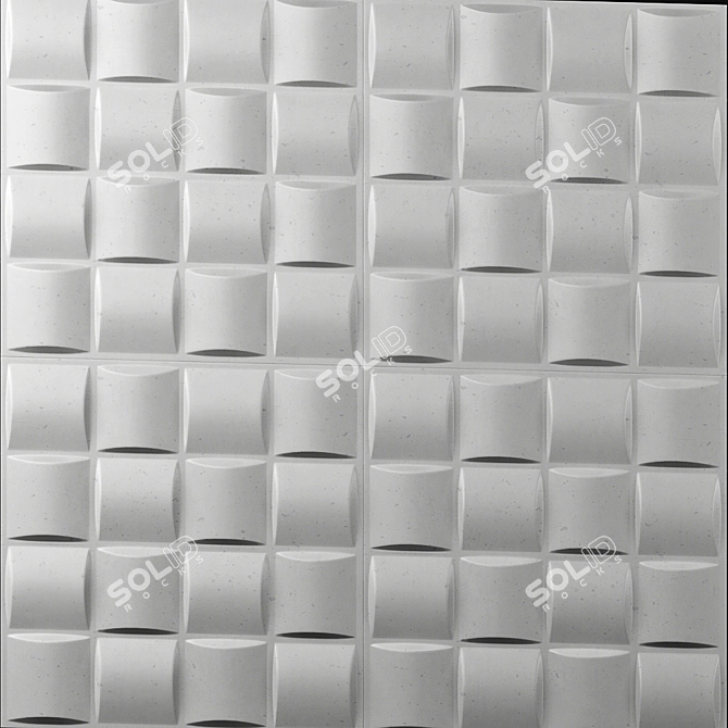 3D Decor Wall Panel - 30x30cm 3D model image 7