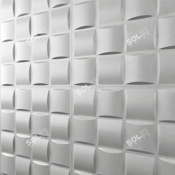 3D Decor Wall Panel - 30x30cm 3D model image 8
