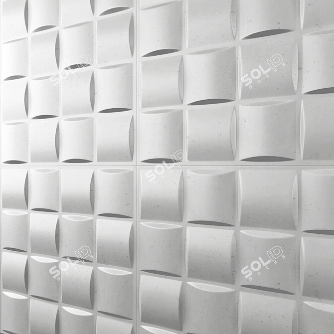 3D Decor Wall Panel - 30x30cm 3D model image 9