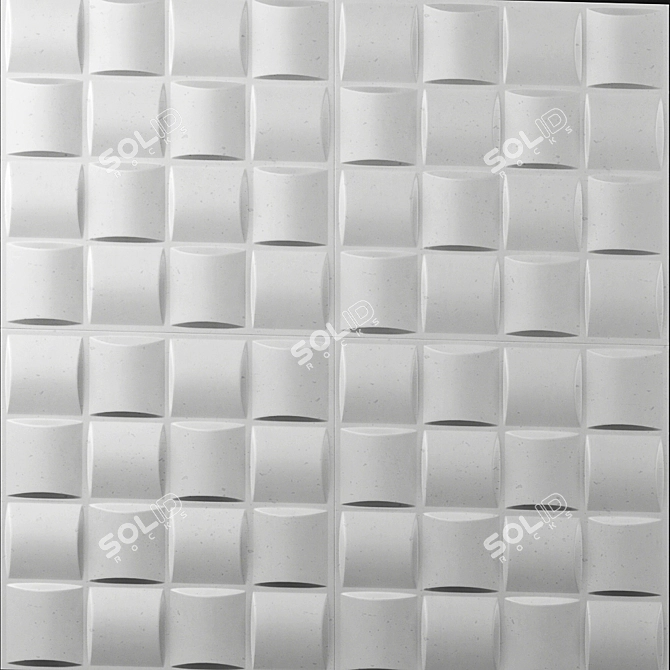 3D Decor Wall Panel - 30x30cm 3D model image 10