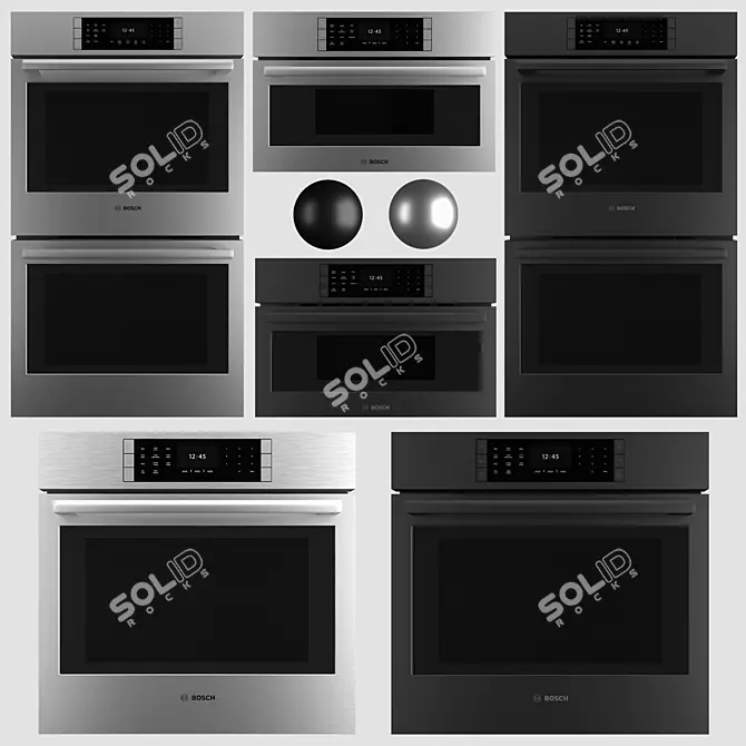 Bosch 800 Series Ovens 3D model image 1