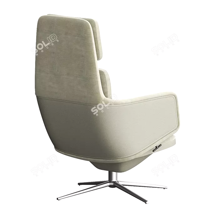 GRAND RELAX Fabric Armchair: Ultimate Comfort and Style 3D model image 2