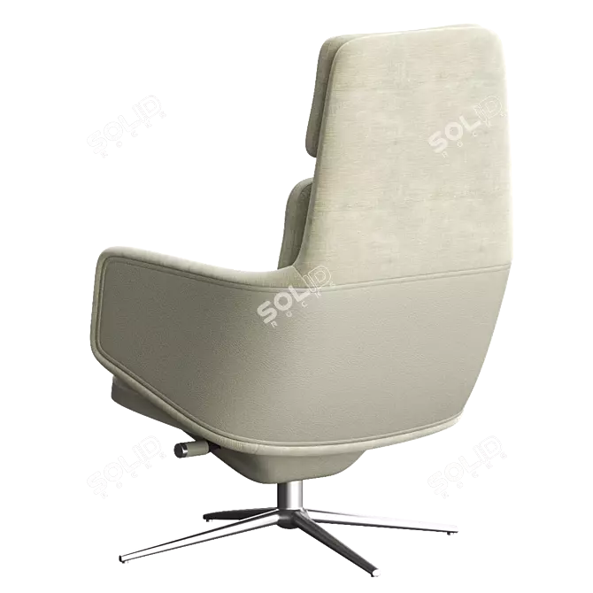 GRAND RELAX Fabric Armchair: Ultimate Comfort and Style 3D model image 3