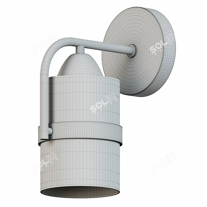 Elegant Fiumo Evoluce Wall Lamp 3D model image 2