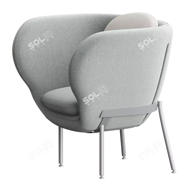 Sleek ARMADA Armchair: 2017 Design 3D model image 3