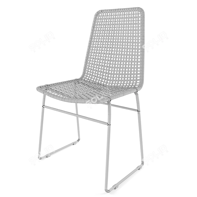 Bella Lum Dining Chair 3D model image 3