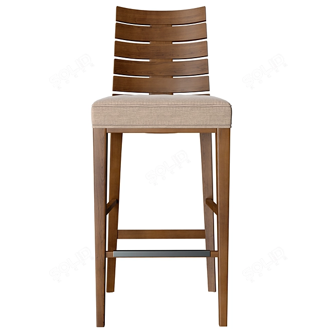 Rustic Elegance: Costantini Pietro Charm Stool 3D model image 4