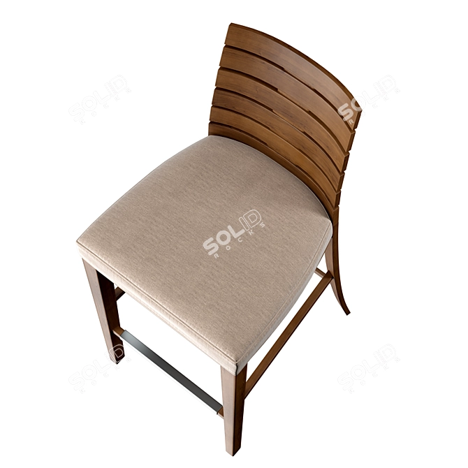 Rustic Elegance: Costantini Pietro Charm Stool 3D model image 5