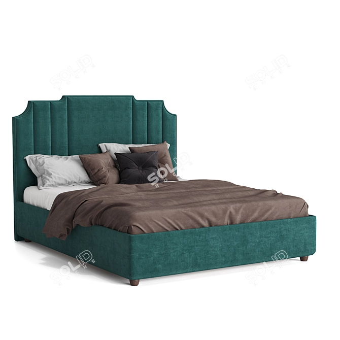 Sofas Line Green Bed 3D model image 1