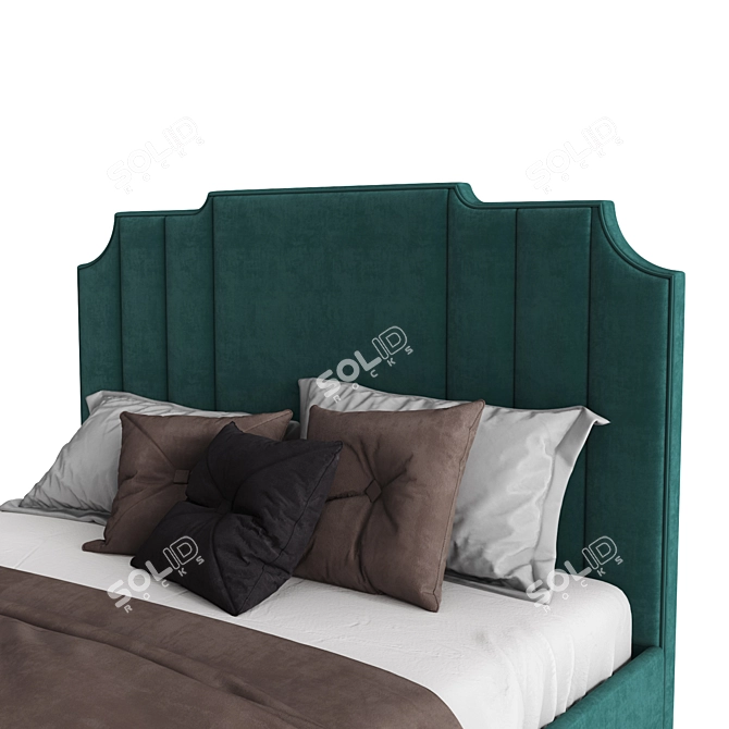 Sofas Line Green Bed 3D model image 2