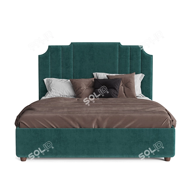 Sofas Line Green Bed 3D model image 3