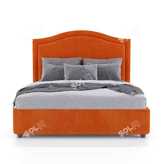 Sleek Sofas Line Bed 3D model image 1