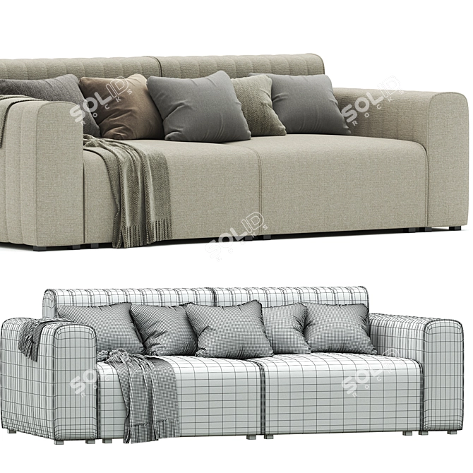 Riff Sofa: Modern Scandinavian Design 3D model image 3