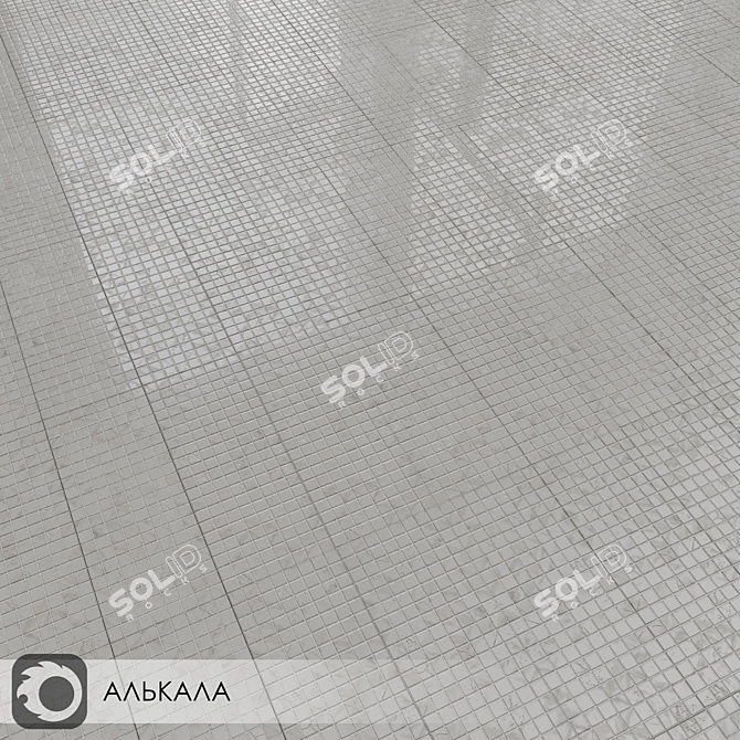 Ceramic Fiesta: Alcala Glossy Wall Tiles 3D model image 5